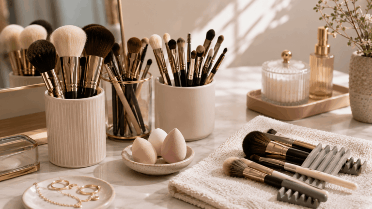 Pinceaux et éponges sales : 5 erreurs qui gâchent le rendu du maquillage