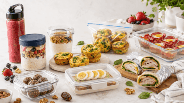Tu prends ton petit-déjeuner sur le pouce ? 8 options rapides et équilibrées à emporter