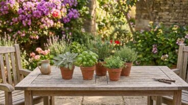 5 plantes aromatiques résistantes pour une table d'été en extérieur