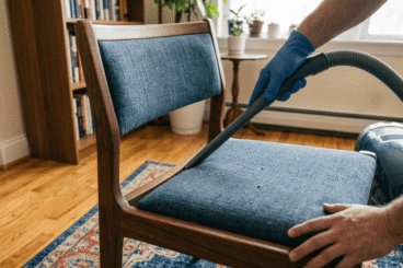 Miettes et poussière sur les fauteuils rembourrés : comment les nettoyer sans abîmer les coutures