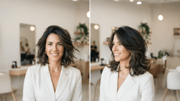 Coupe au carré à l'italienne ou coupe droite : quelle coupe met le plus en valeur les cheveux clairsemés ?
