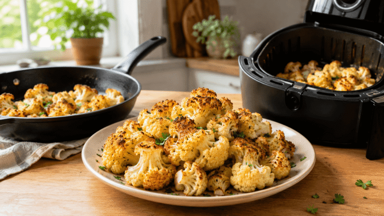 Du chou-fleur à la friteuse à air chaud ou à la poêle : quelle méthode lui donne la meilleure texture ?
