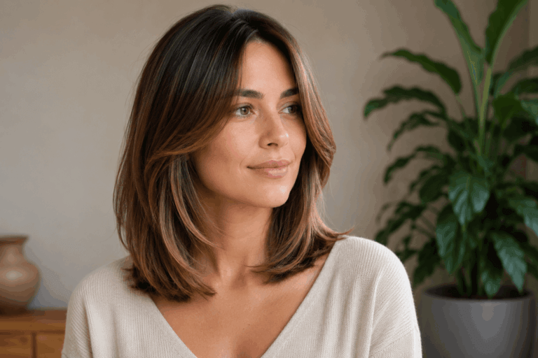 Du mouvement et du volume naturel sans perdre en longueur. Les dégradés légers aux pointes apportent un supplément de corps aux cheveux fins, garantissant un tombé parfait lors du séchage à l’air libre.