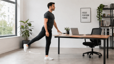 Mobilité de la hanche en position debout : 5 minutes d'exercices près d'une table pour soulager les raideurs