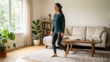 Marche très lente de tai-chi pour renforcer son corps à la maison