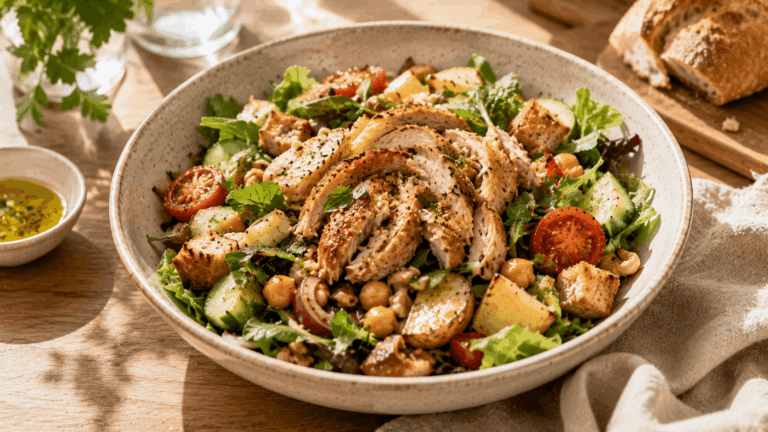 Restes de poulet rôti : comment les transformer en salade tiède sans qu'ils ne deviennent secs