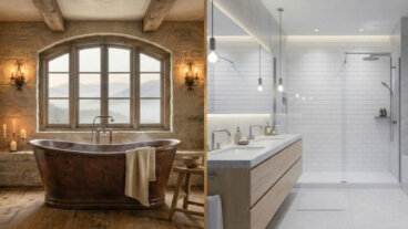 Imagine que tu rénoves ta salle de bains : lequel de ces styles choisirais-tu ?