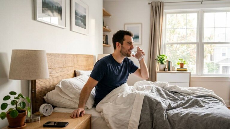 Un verre près du lit : ce petit geste du soir qui facilite le réveil le matin