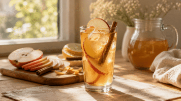 Une infusion froide à la pomme et à la cannelle pour les après-midis où vous n'avez pas envie de café