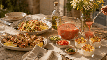 3 recettes pour un dîner d'été entre amis sans passer la soirée aux fourneaux