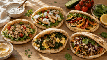5 idées de garnitures pour le pain pita : l'idéal pour vos dîners du lundi au vendredi