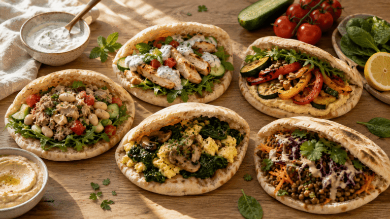 5 idées de garnitures pour le pain pita : l'idéal pour vos dîners du lundi au vendredi