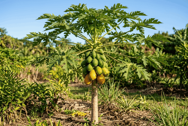 À la croissance rapide et au rendement élevé, cet arbre donne des fruits de manière constante s’il bénéficie d’un ensoleillement maximal et d’un bon arrosage.