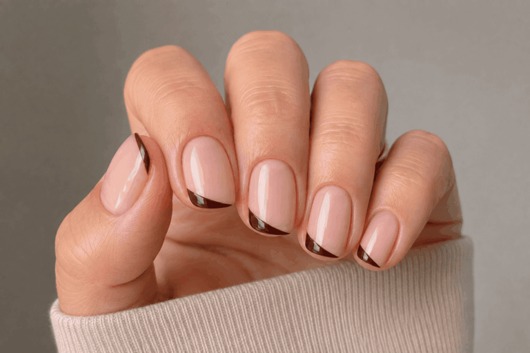 asymétrie moderne pour une manucure qui a du caractère.