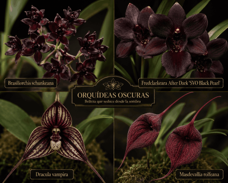 Ces variétés d’orchidées sont vraiment sombres
