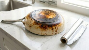 Comment nettoyer des poêles brûlées avec du papier d'aluminium (et l'erreur à éviter)