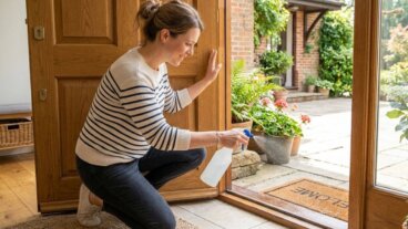 Du vinaigre à l'entrée de la maison : l'astuce pour éloigner les insectes