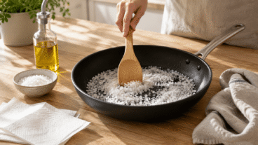 Poêle antiadhésive : comment retrouver son efficacité lorsque les aliments collent ?