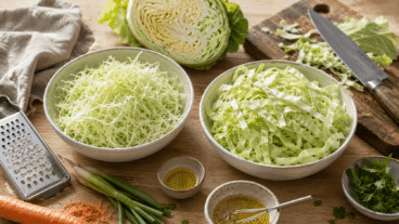 Quand faut-il râper le chou et quand faut-il le couper, selon la recette ?