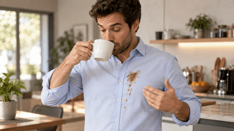 Comment enlever les taches de café sur les vêtements : 5 astuces qui fonctionnent vraiment