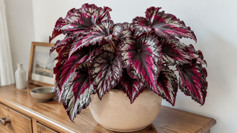 Comment faire en sorte que votre bégonia Rex ait des feuilles colorées et sans bords desséchés