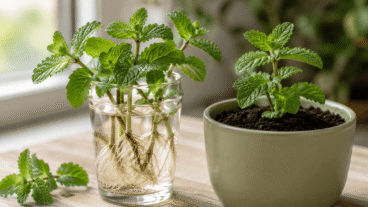 Comment faire pousser des boutures de menthe dans l'eau avant de les repiquer en pleine terre