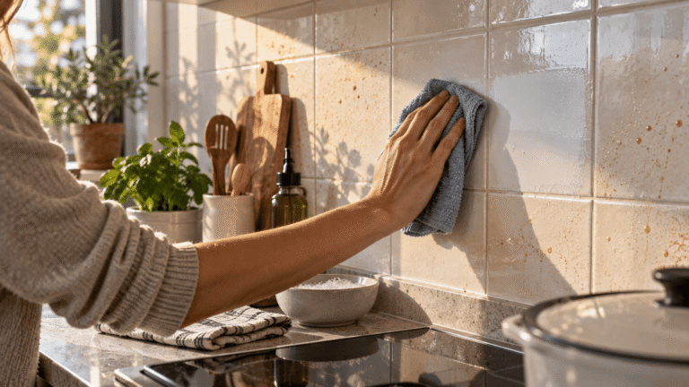 Des carreaux collants dans la cuisine ? La méthode simple pour éliminer la graisse et les rendre impeccables