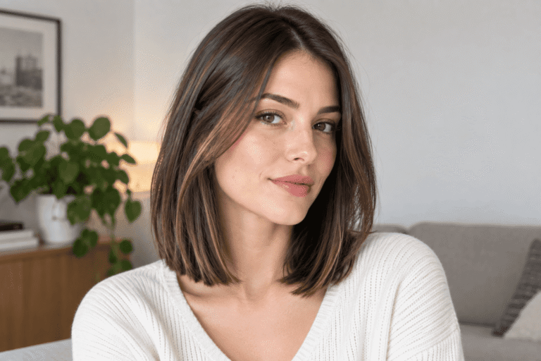 Une élégance mi-longue qui équilibre la longueur et le volume naturel.